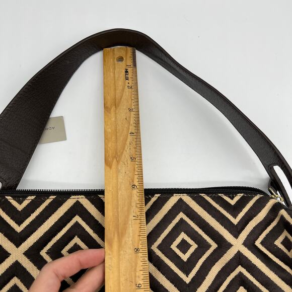 Adrienne Vittadini Geometric Canvas Embroidered Bag - Picture 9 of 15